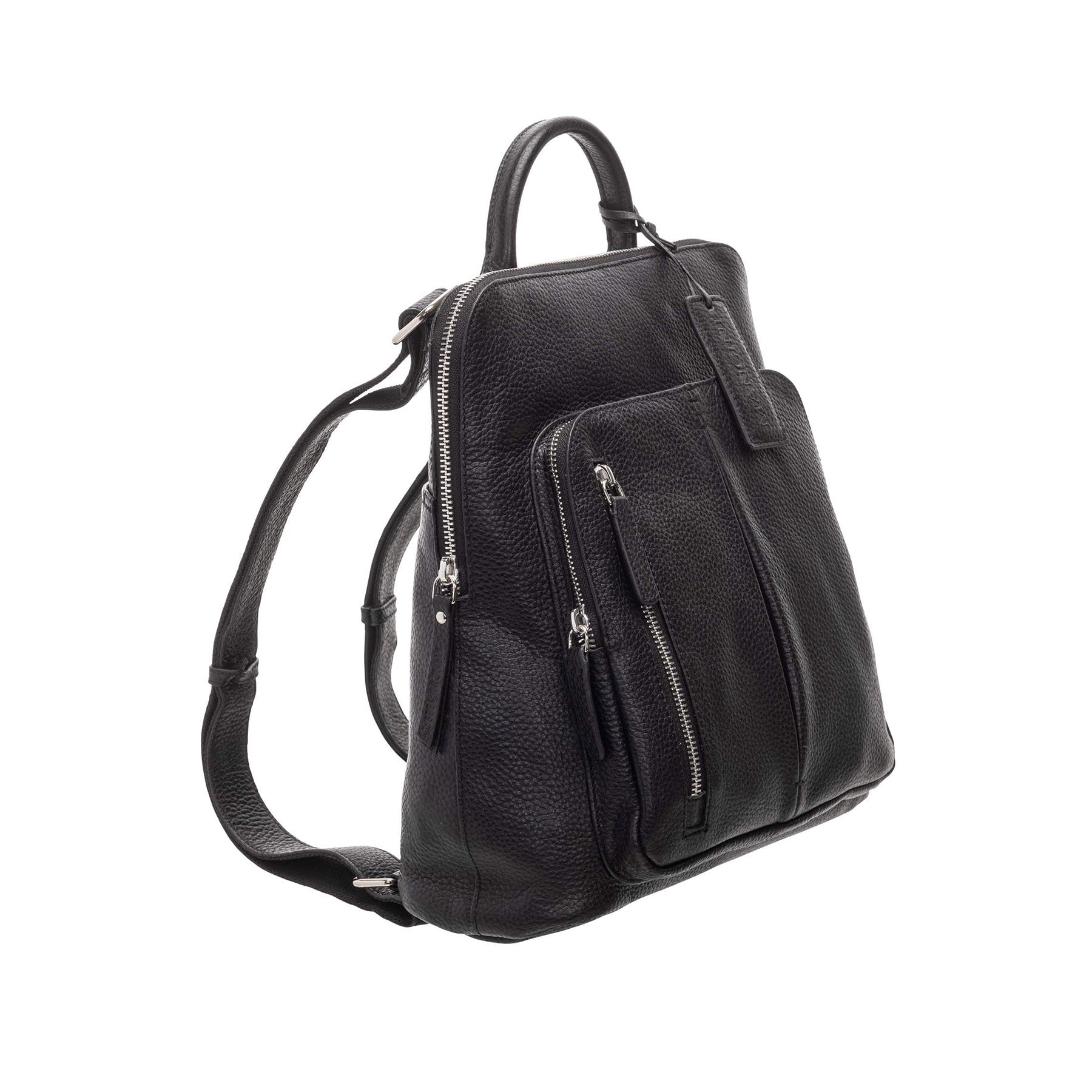 Mancini Pebbled Brigette Leather Backpack