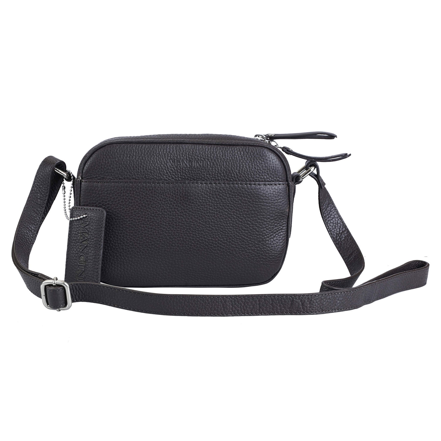 Mancini Pebbled Clara Small Crossbody Bag