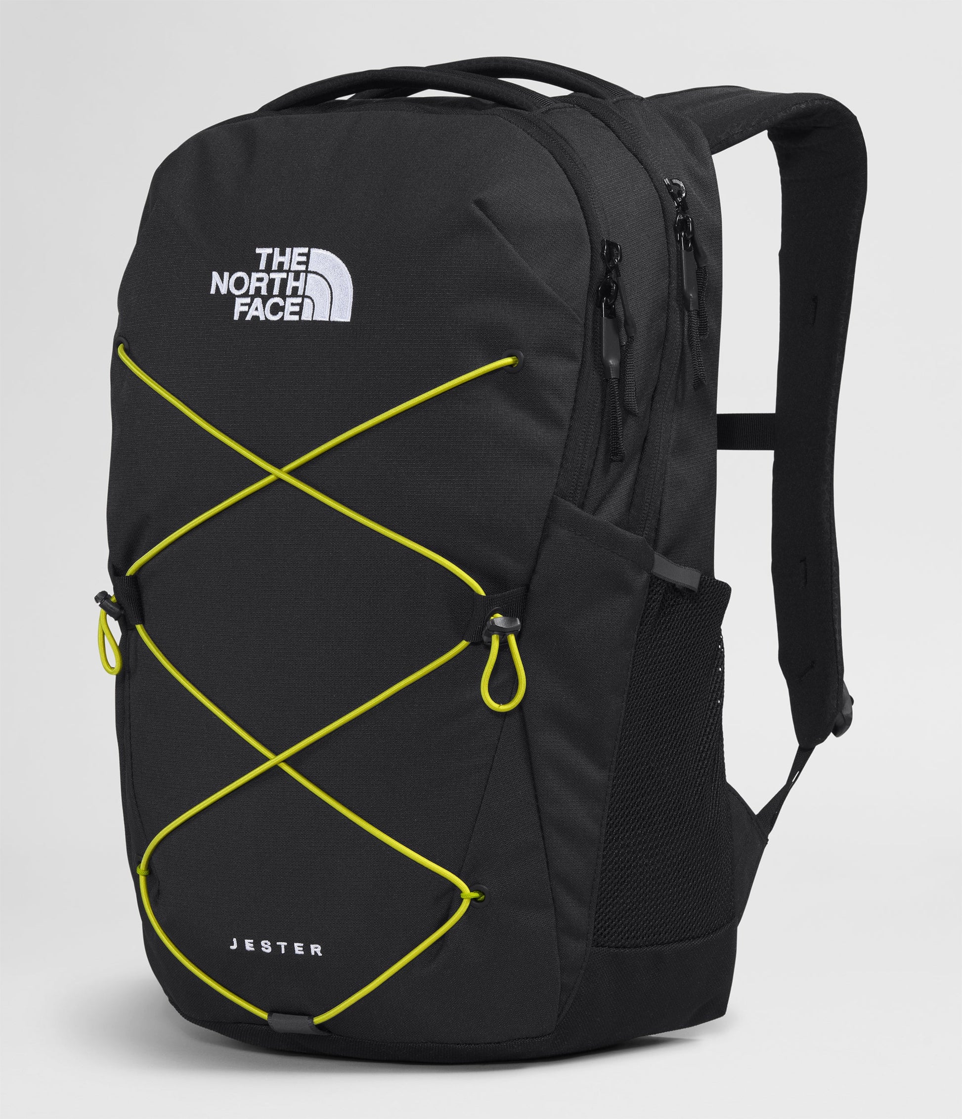 The North Face Jester Backpack - TNF Black Light Heather/Sulphur Spring Green