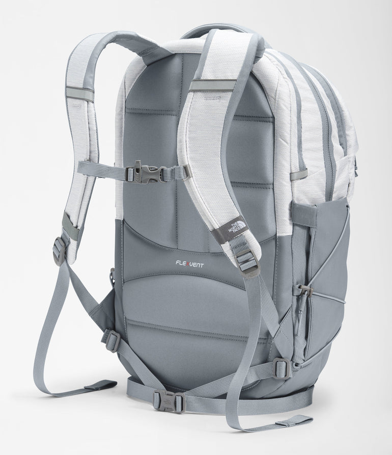The North Face Women's Borealis Backpack - TNF White Metallic Melange/Mid Grey