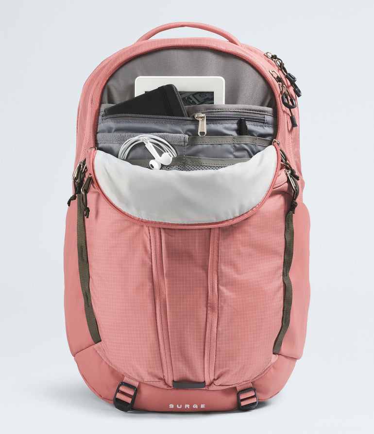 The North Face Women's Surge Backpack - Light Mahogany/New Taupe Green