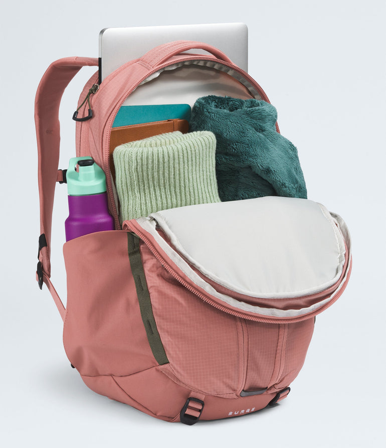 The North Face Women's Surge Backpack - Light Mahogany/New Taupe Green