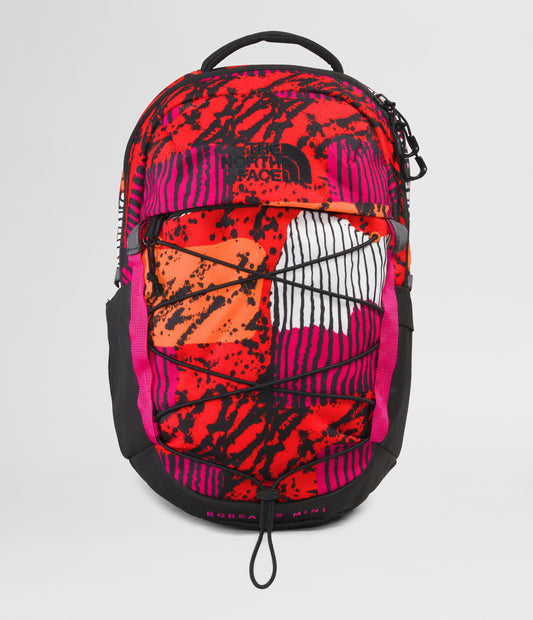 The North Face Borealis Mini Backpack - Fiery Red Abstract Yosemite Print/TNF Black/Mr. Pink