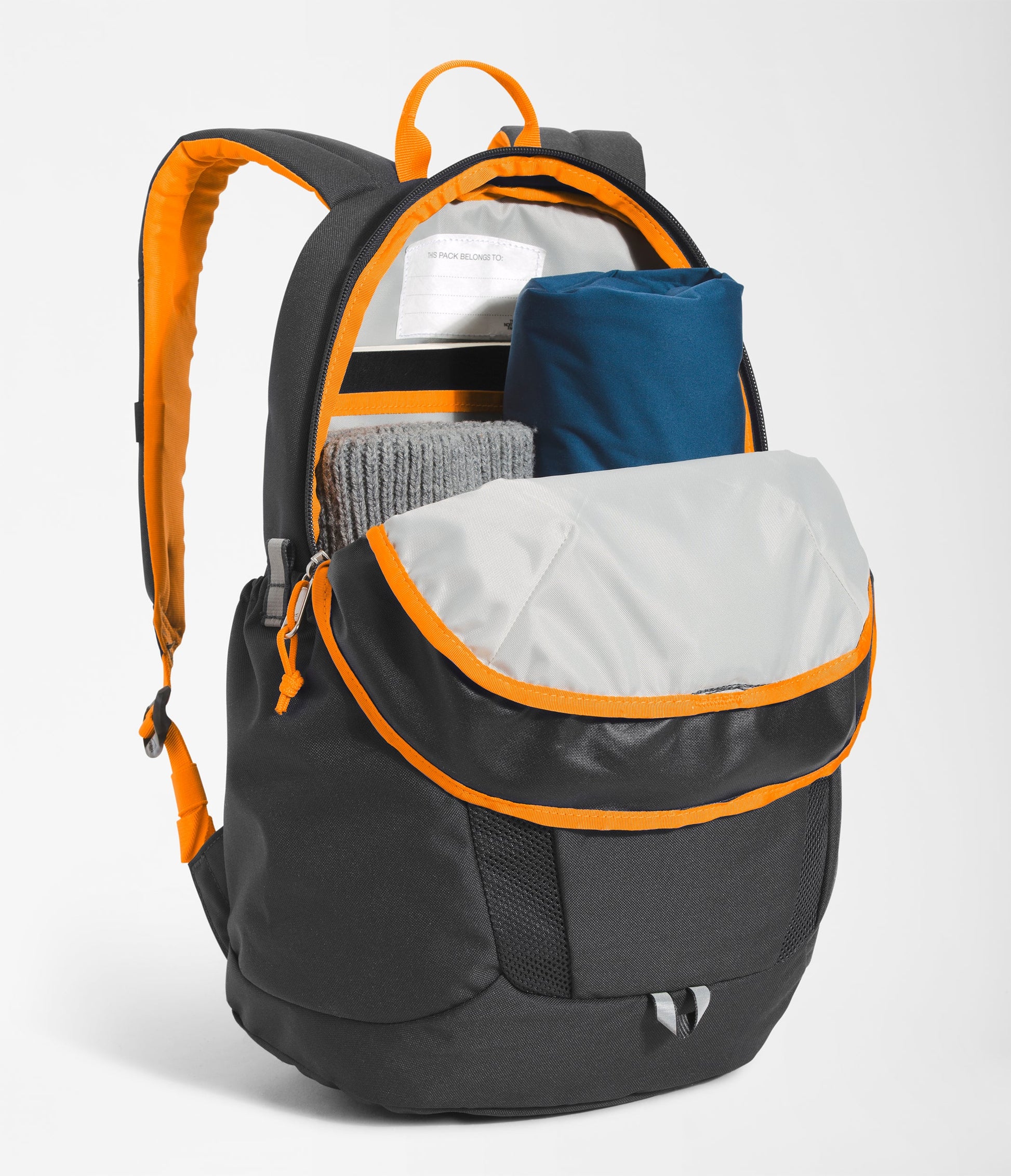 The North Face Youth Mini Recon Backpack - Asphalt Grey/Cone Orange