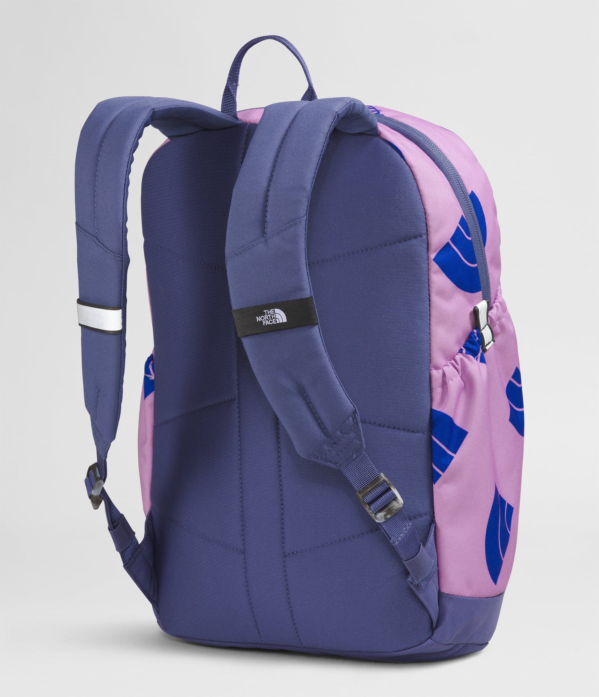 The North Face Youth Mini Recon Backpack - Lupine Next Gen Logo Print/Cave Blue/TNF White