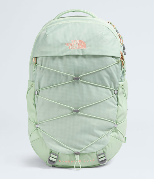 The North Face Women's Borealis Luxe Backpack - Misty Sage/Burnt Coral Metallic