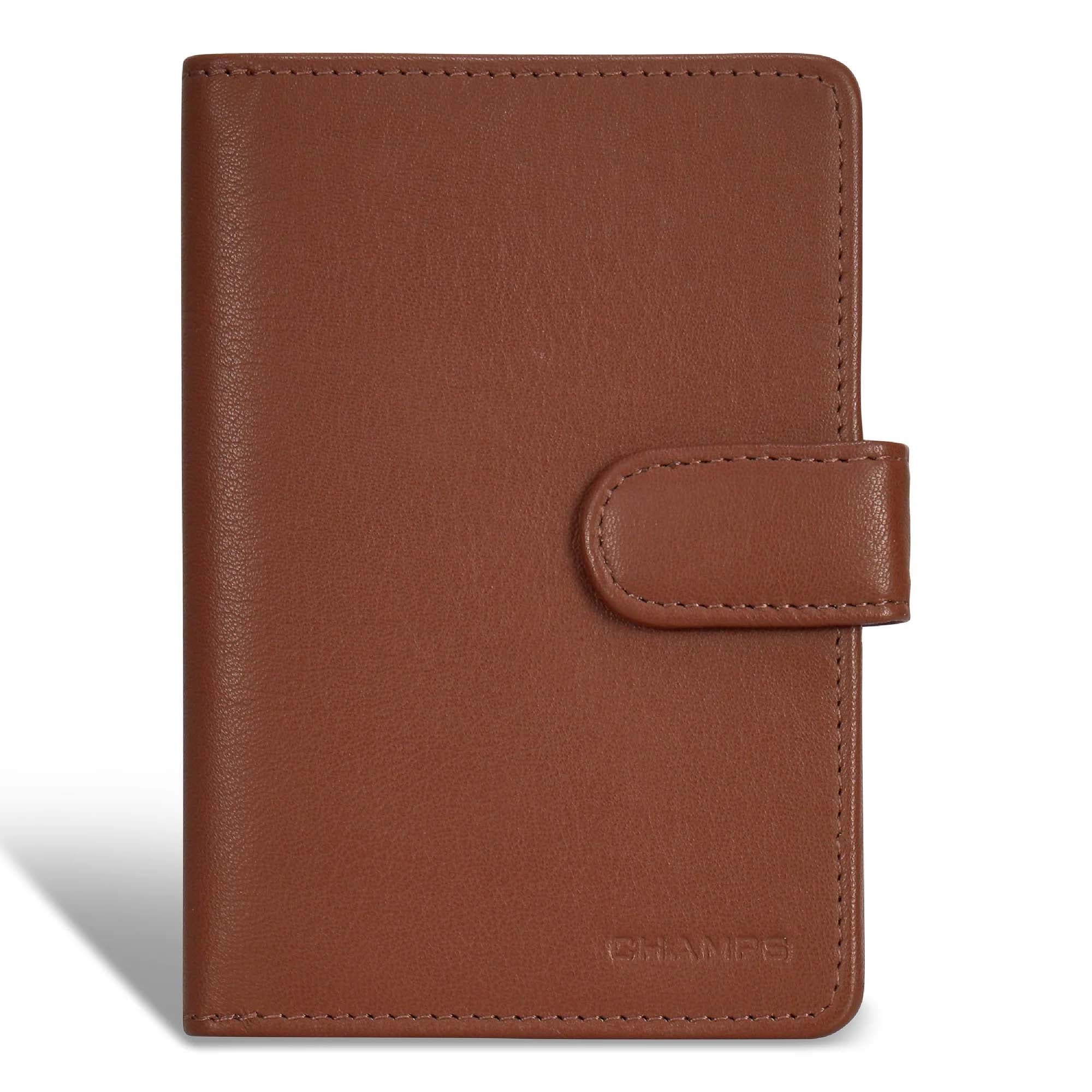 Champs Onyx Leather Passport Case