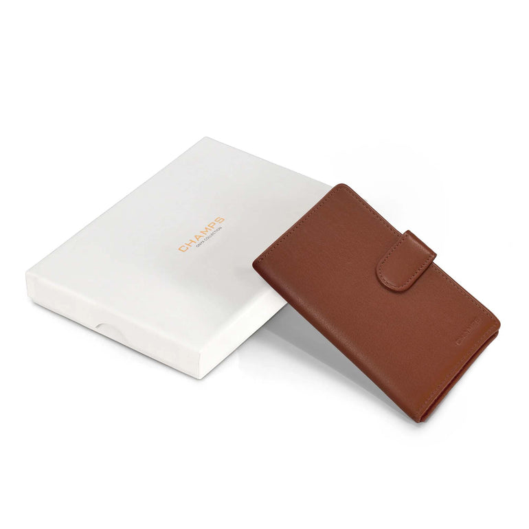 Champs Onyx Leather Passport Case