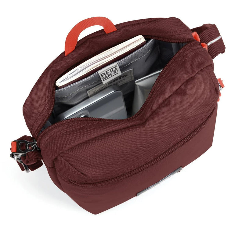 Pacsafe GO Festival Sac bandoulière antivol - Garnet Red