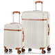Champs Vintage Expandable 2-Piece Luggage Set (Carry-On & Large)