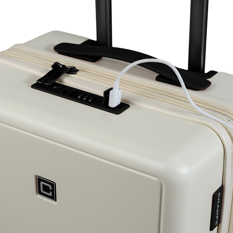 Champs Vintage Muse Expandable 3-Piece Luggage Set