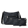 Baggallini Uptown Bagg With RFID Phone Wristlet - Midnight Blossom