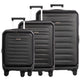 Air Canada Luggage Black Air Canada Clairmont Expandable 3-Piece Luggage Set
