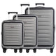 Air Canada Luggage Grey Air Canada Clairmont Expandable 3-Piece Luggage Set