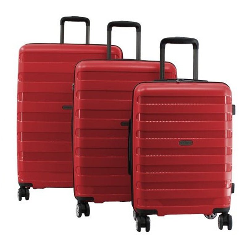 Air Canada Luggage Red Air Canada Eerie Hardside 3 Piece Luggage Set