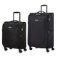 American Tourister Luggage Black American Tourister Summerride 2-Piece Expandable Spinner Luggage Set (Carry-On & Large)