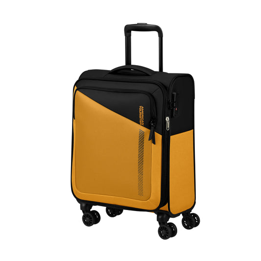 American Tourister Luggage Black/Yellow American Tourister Daring Dash Spinner Expandable Carry-On Luggage - Black/Yellow