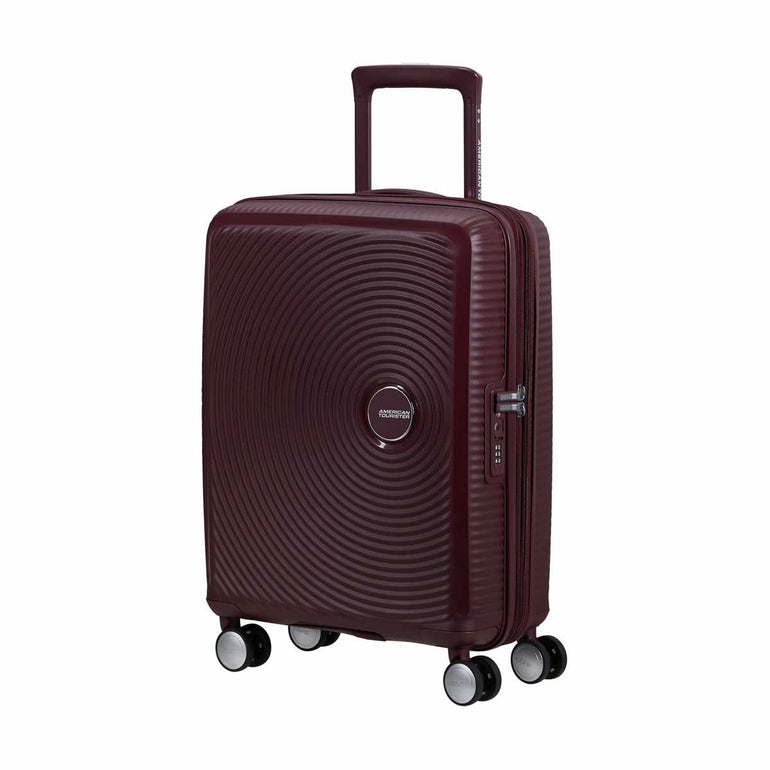 American Tourister Luggage Limited Edition: Wild Cherry American Tourister Curio Spinner Carry-On Expandable Luggage