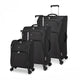 Atlantic Luggage Black Atlantic Artisan III Spinner 3-Piece Luggage Set