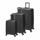 Atlantic Luggage Black Atlantic Propeller 3-Piece Luggage Set