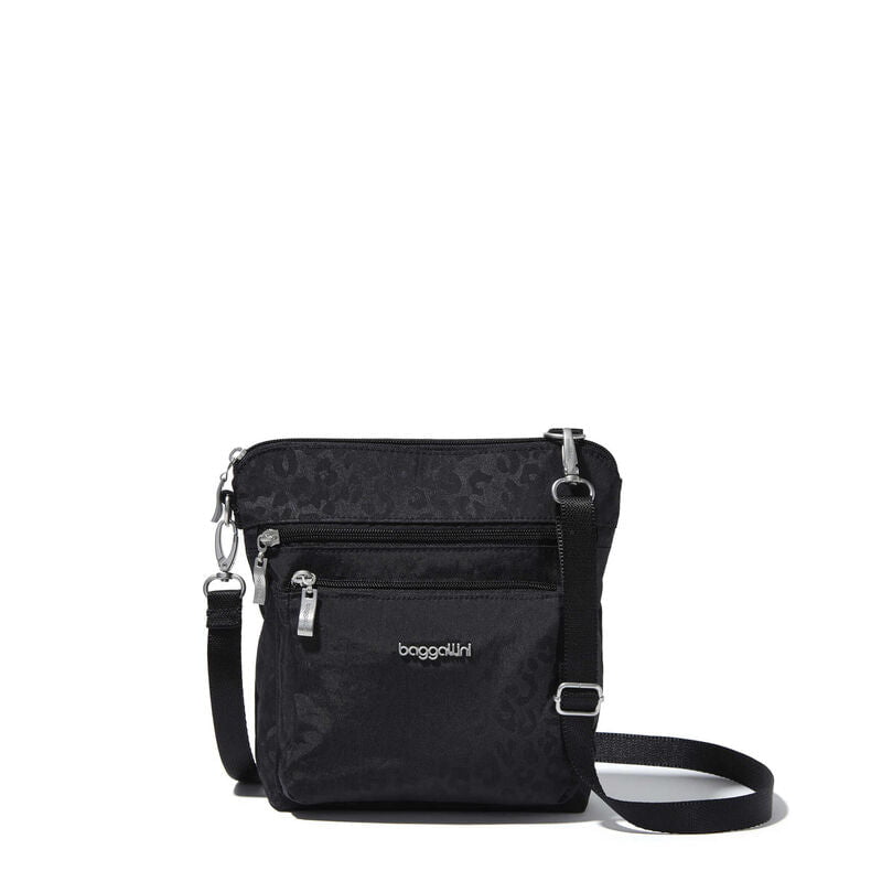 Baggallini Cross-Body Bag Black Cheetah Baggallini Modern Pocket Crossbody