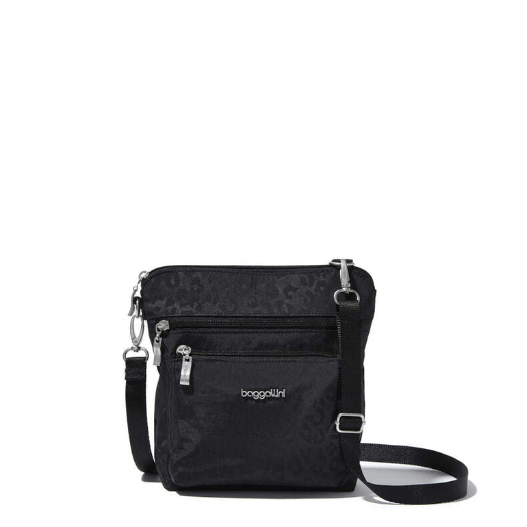 Baggallini Cross-Body Bag Black Cheetah Baggallini Modern Pocket Crossbody