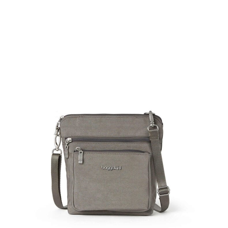 Baggallini Cross-Body Bag Sterling Shimmer Baggallini Modern Pocket Crossbody