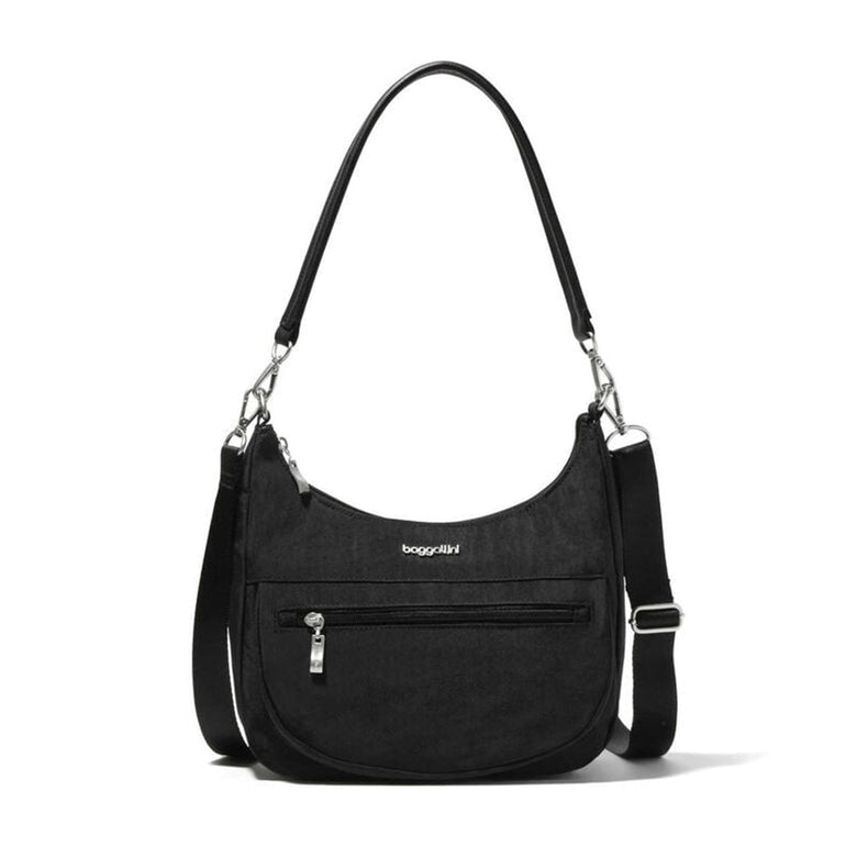 Baggallini Handbag Black Baggallini Modern Pocket Half Moon Bag