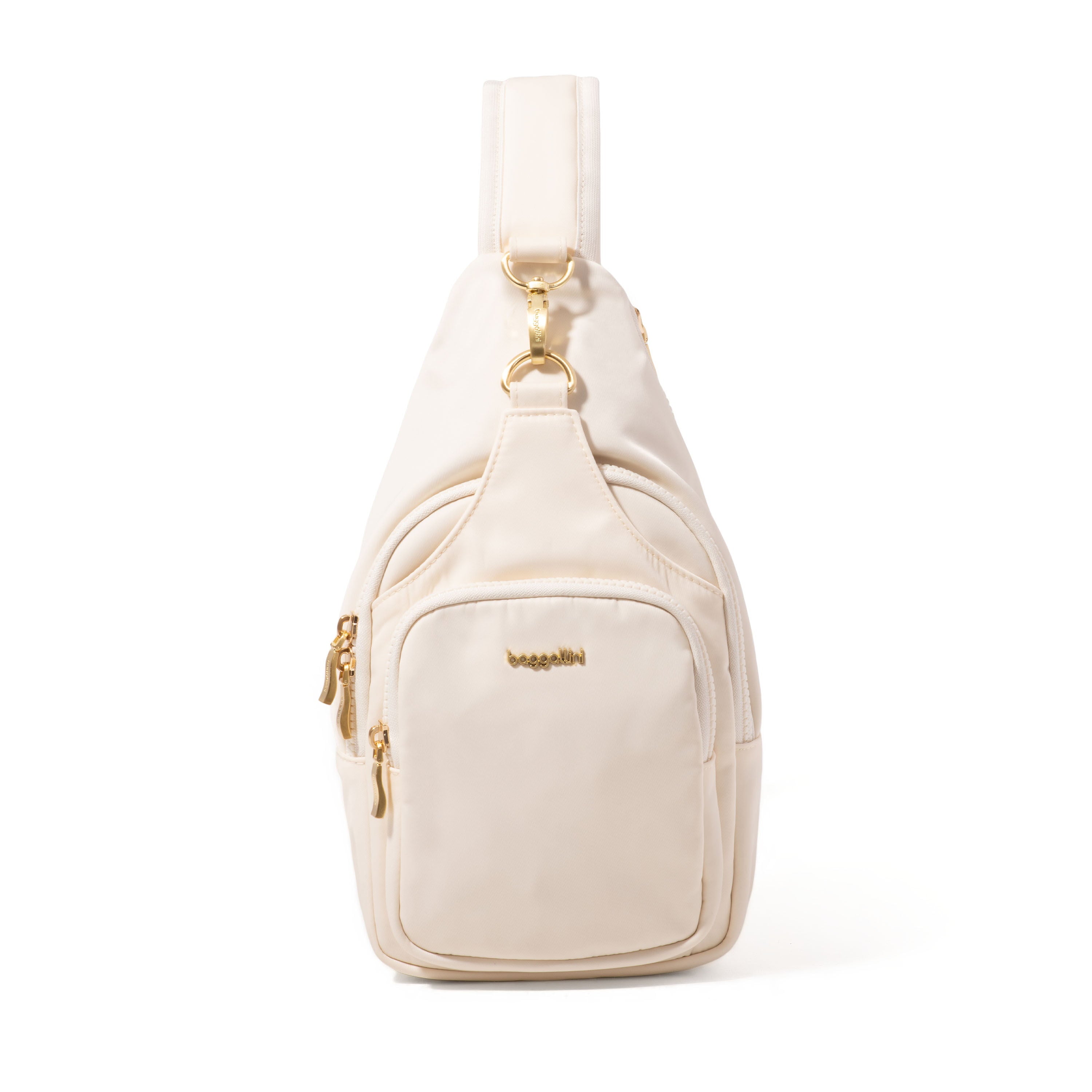 Baggallini Sling Bag Coconut Twill Baggallini Manhattan Central Park Sling Bag