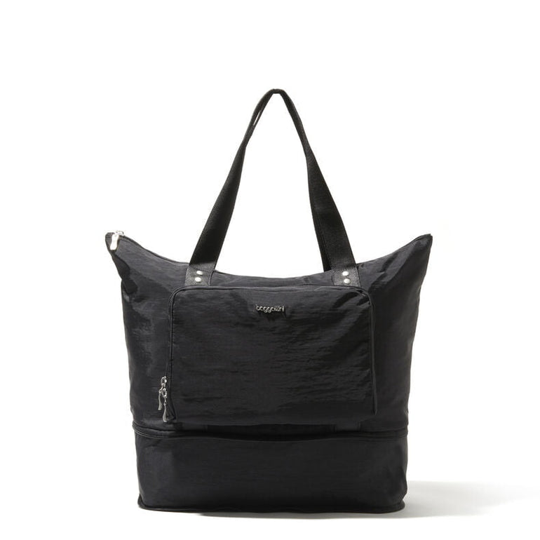 Baggallini Tote Bag Black Baggallini Carryall Expandable Packable Tote
