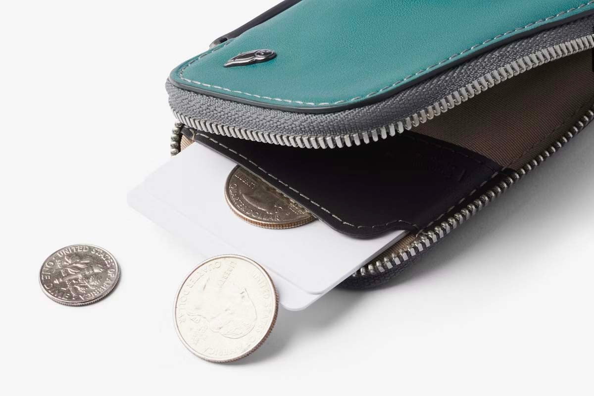 Bellroy Wallets Teal Bellroy Card Pocket - Teal