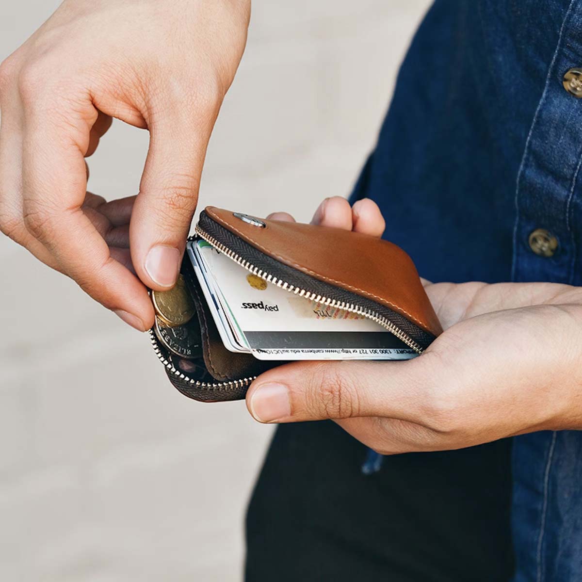 Bellroy Wallets Teal Bellroy Card Pocket - Teal
