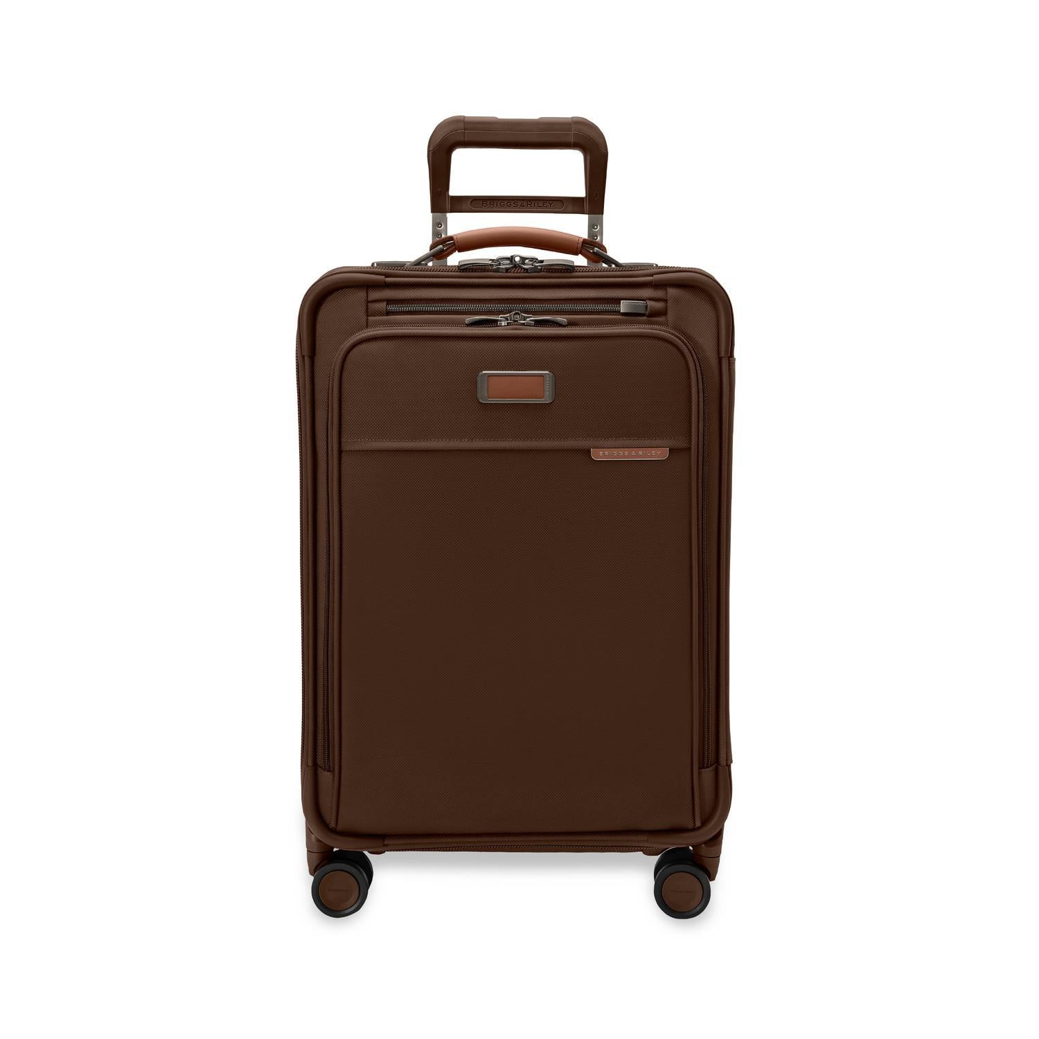 Briggs & Riley Luggage Chocolate Briggs & Riley Baseline Essential Carry-On Spinner Luggage