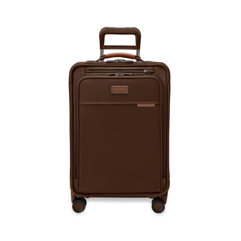 Briggs & Riley Luggage Chocolate Briggs & Riley Baseline Essential Carry-On Spinner Luggage