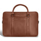 Champs Briefcases Brown Champs Onyx Leather Slim Briefcase