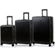 Champs Luggage Black/Black Champs Vintage Muse Expandable 3-Piece Luggage Set