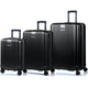 Champs Luggage Black Champs Marquis Expandable 3-Piece Luggage Set