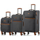 Champs Luggage Grey Champs Classic II Expandable 3-Piece Luggage Set
