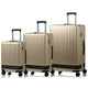 Champs Luggage Sand Champs Fresh II Expandable 3-Piece Luggage Set