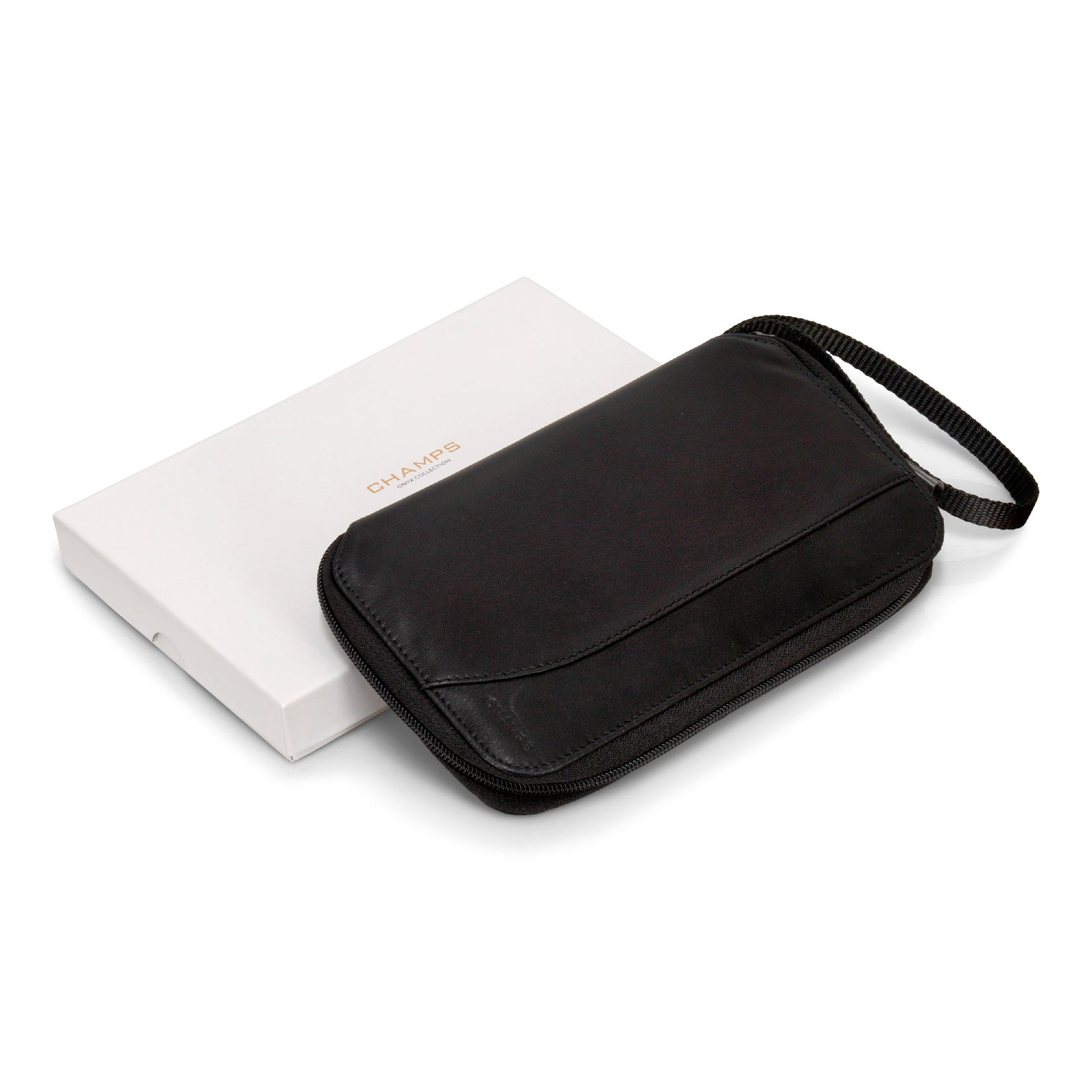Champs Passport Case Champs Onyx Leather Multi Passport Case