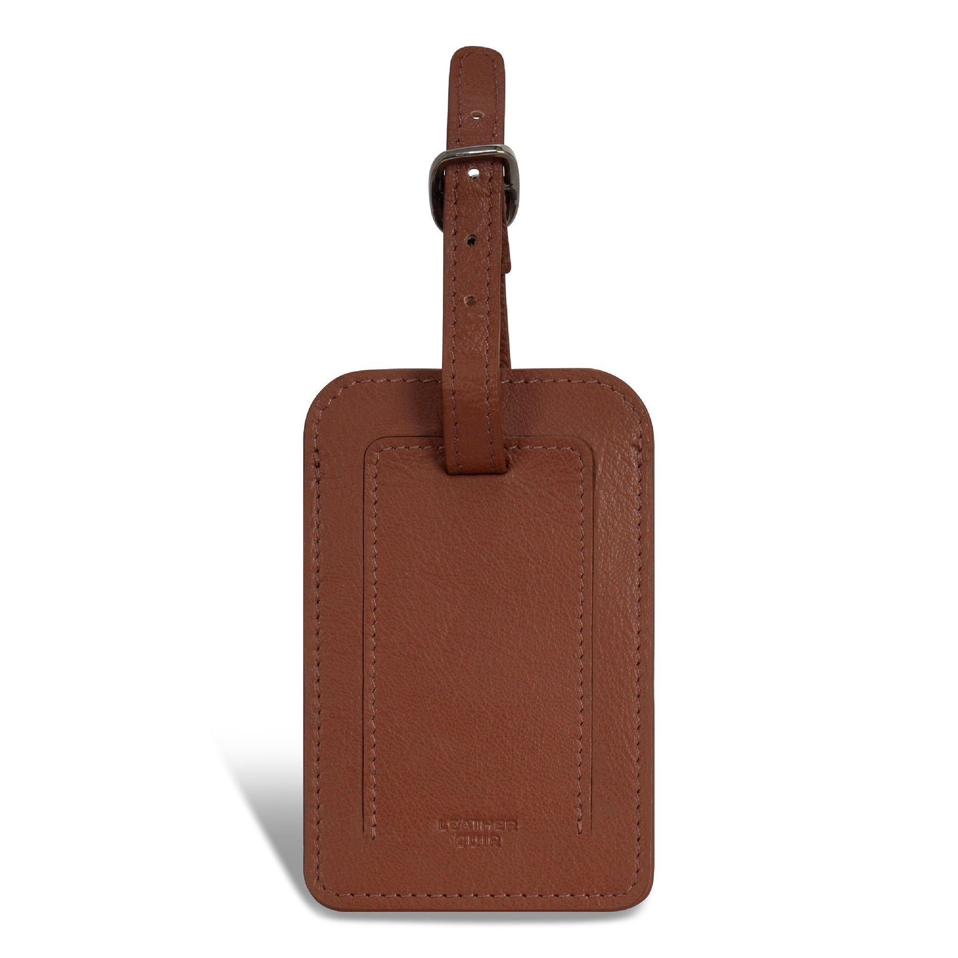 Champs Travel Accessories Champs Onyx Leather Luggage Tags