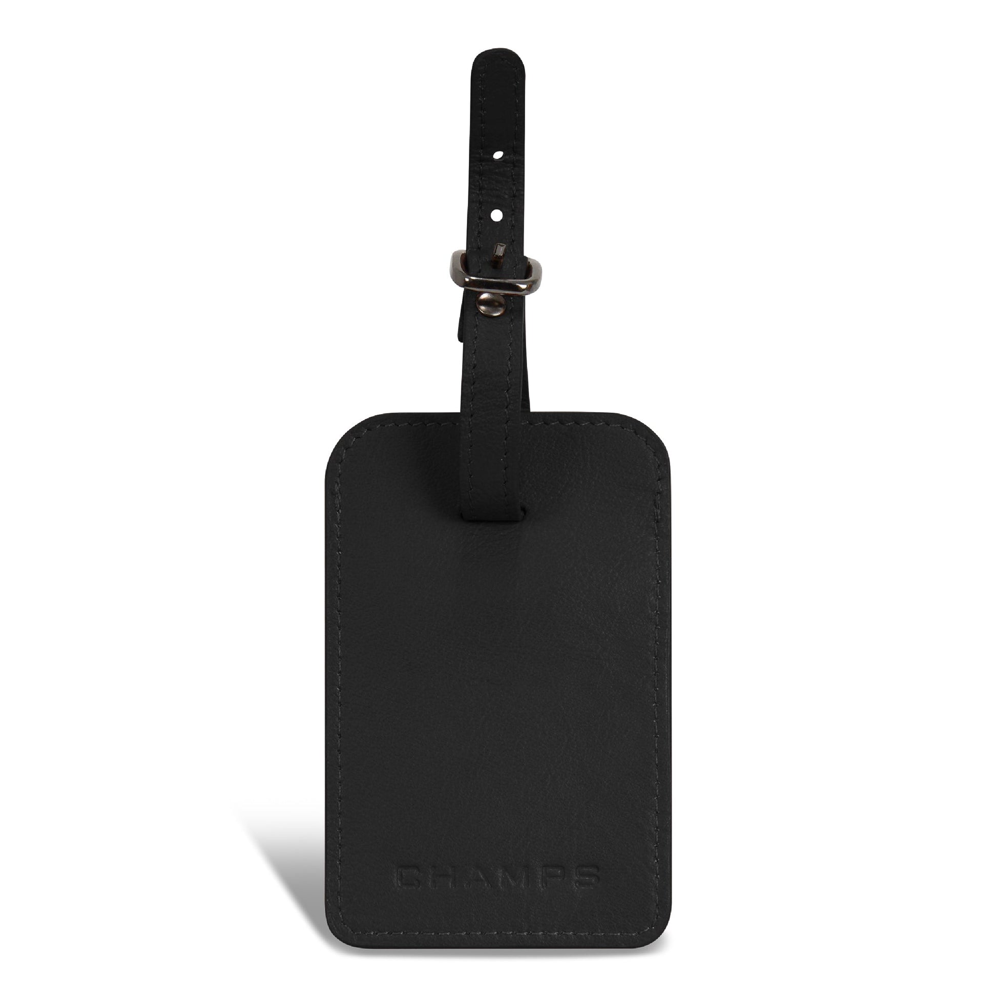Champs Travel Accessories Champs Onyx Leather Luggage Tags