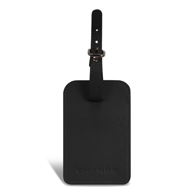 Champs Travel Accessories Champs Onyx Leather Luggage Tags