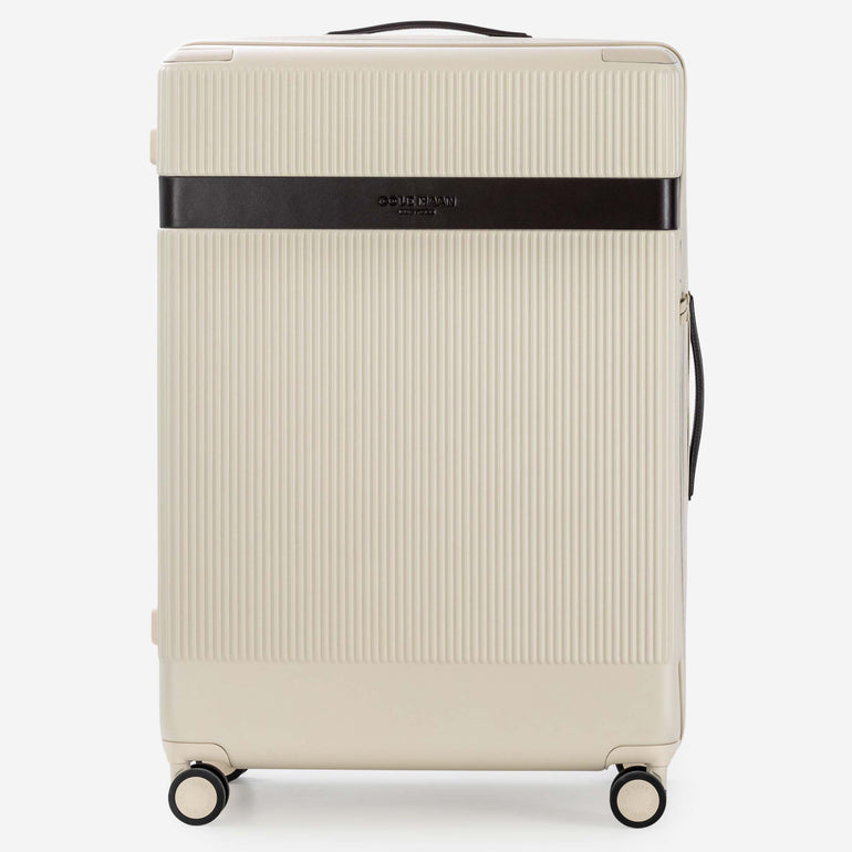 Cole Haan Luggage Birch/DNA Dark Chocolate Cole Haan Heritage Pro Premium Hardside Large Checked Luggage
