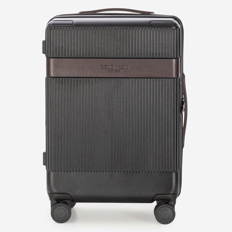 Cole Haan Luggage DNA Black/DNA Dark Chocolate Cole Haan Heritage Pro Premium Hardside Carry-On Luggage