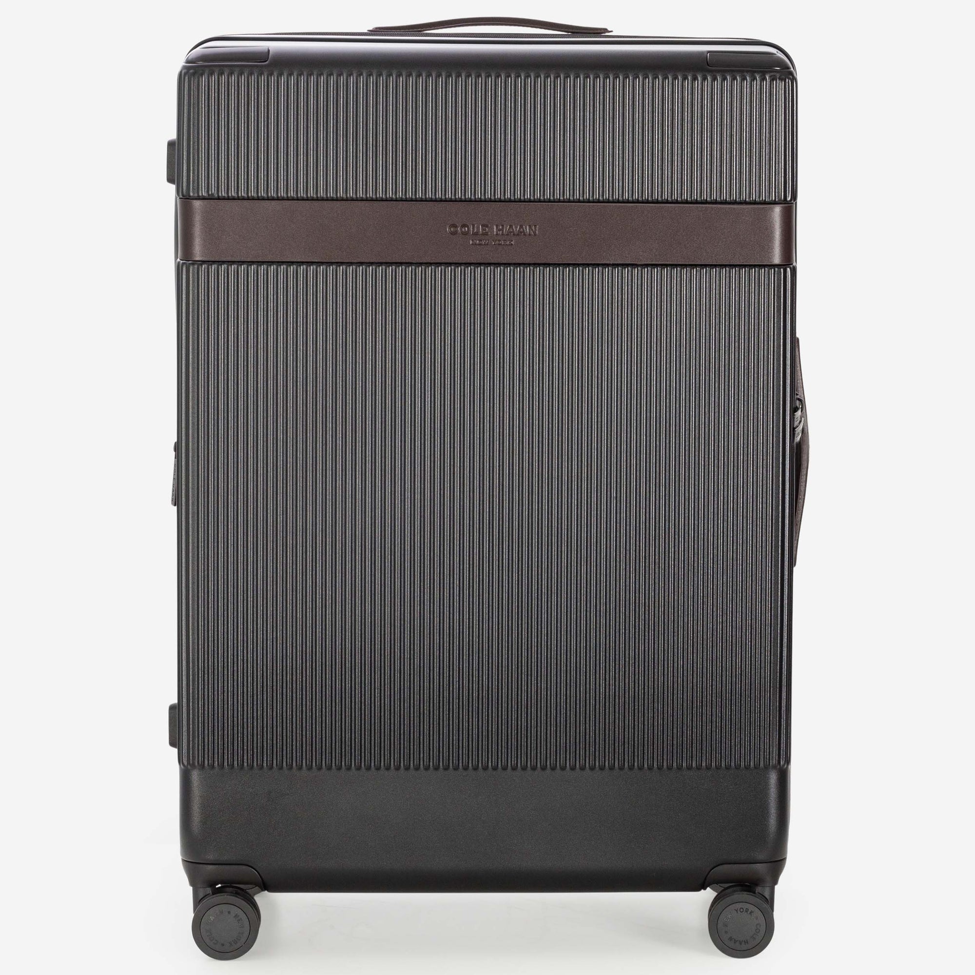 Cole Haan Luggage DNA Black/DNA Dark Chocolate Cole Haan Heritage Pro Premium Hardside Large Checked Luggage