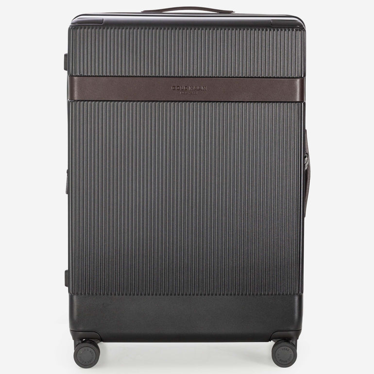 Cole Haan Luggage DNA Black/DNA Dark Chocolate Cole Haan Heritage Pro Premium Hardside Large Checked Luggage