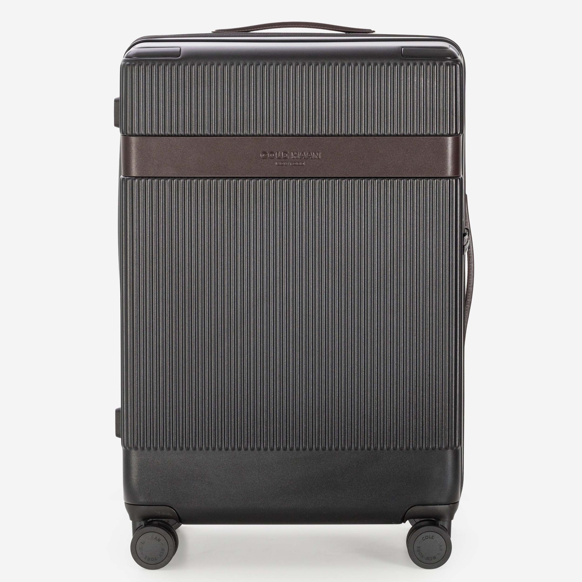 Cole Haan Luggage DNA Black/DNA Dark Chocolate Cole Haan Heritage Pro Premium Hardside Medium Checked Luggage