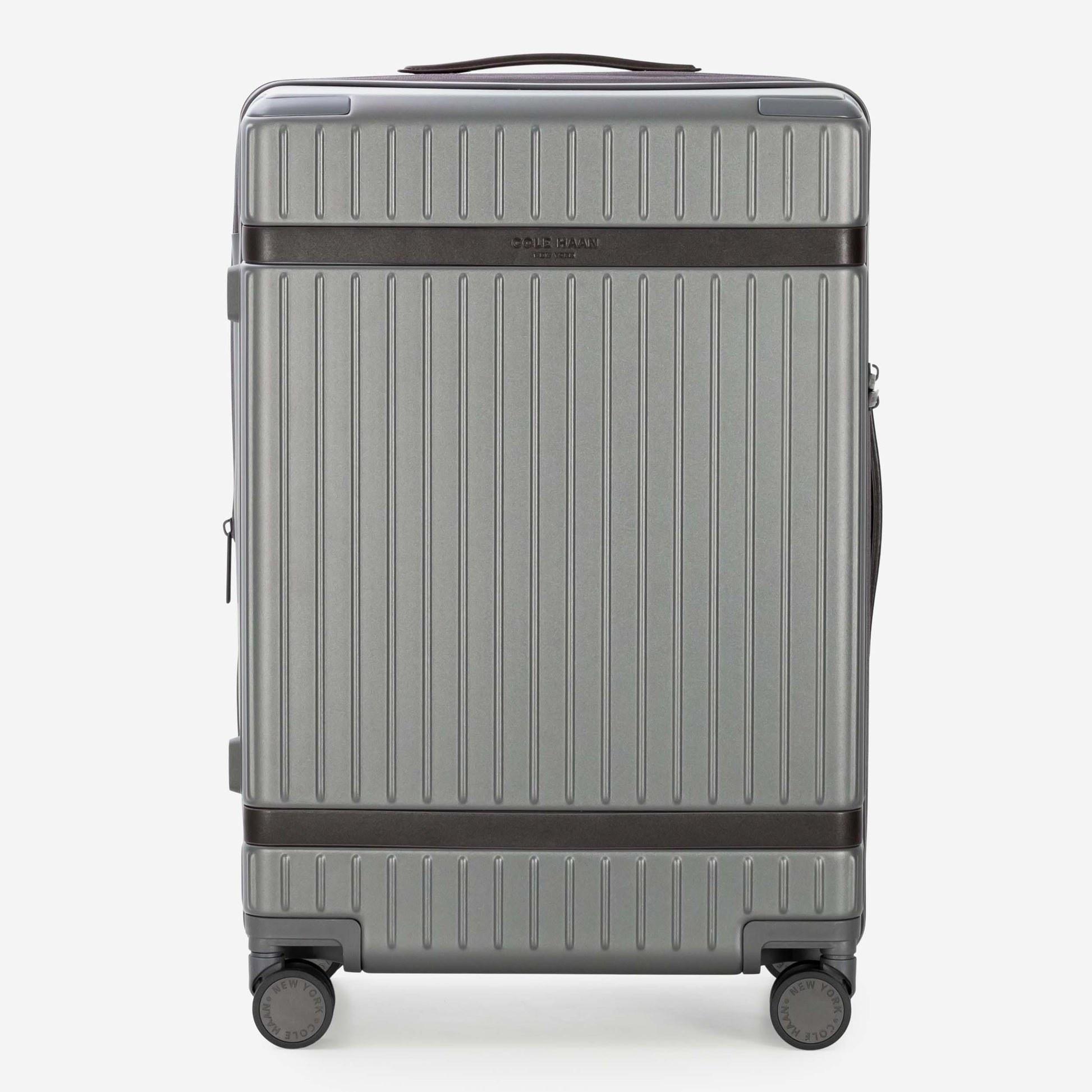 Cole Haan Luggage Gray Pinstripe/DNA Dark Chocolate Cole Haan Legacy Grand Premium Hardside Medium Checked Luggage