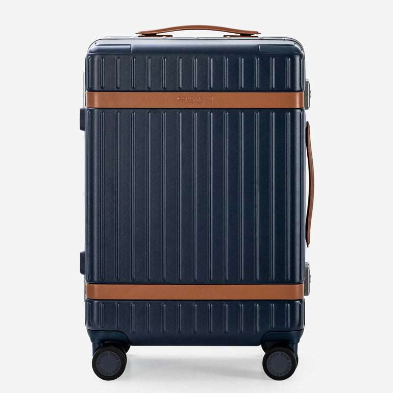 Cole Haan Luggage Navy Blazer/British Tan Cole Haan Legacy Grand Pro Premium Hardside Carry-On Luggage